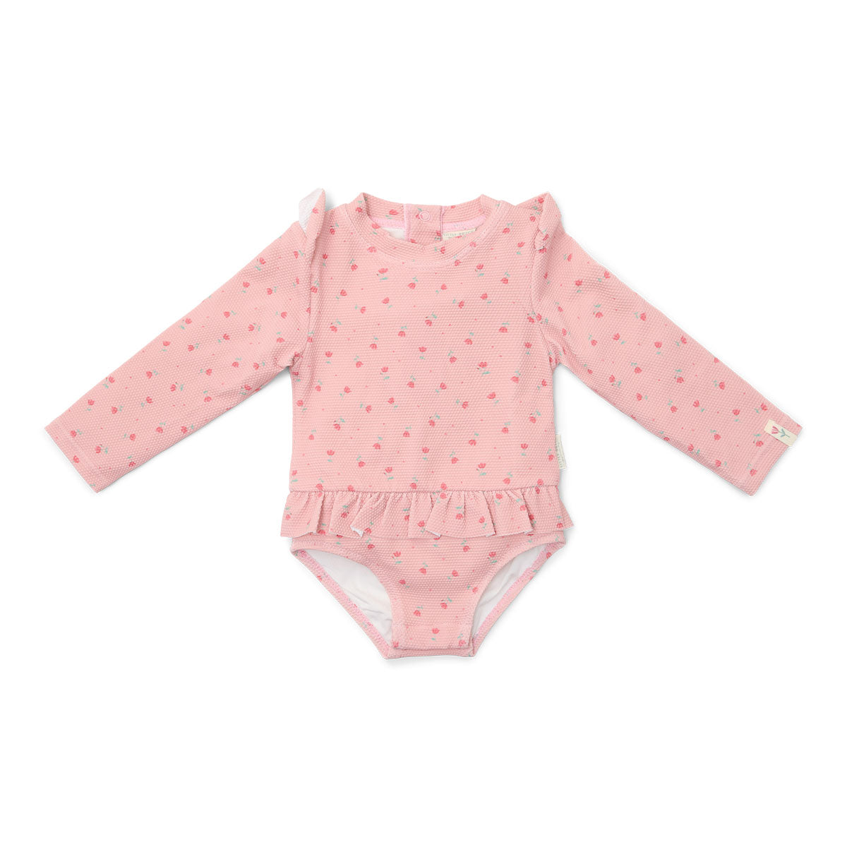 Zwemmen wordt nog leuker met dit lange mouwen badpak in de variant sunny flowers blush van het vrolijke merk Little Dutch. Dit mooie badpak ziet er niet alleen fantastisch uit, hij is ook erg praktisch. VanZus