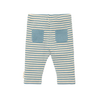 Dit lieve broekje in de kleur stone blue stripe van het merk Little Dutch is gemaakt van biologisch katoen en is perfect voor elke avontuur van je kindje. VanZus