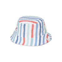 Deze leuke buckethat stripes is van het merk Little Dutch is ideaal voor de zomerse dagen. Dit schattige hoedje is omkeerbaar en is voorzien van een speciale UPF-coating op de stof. VanZus
