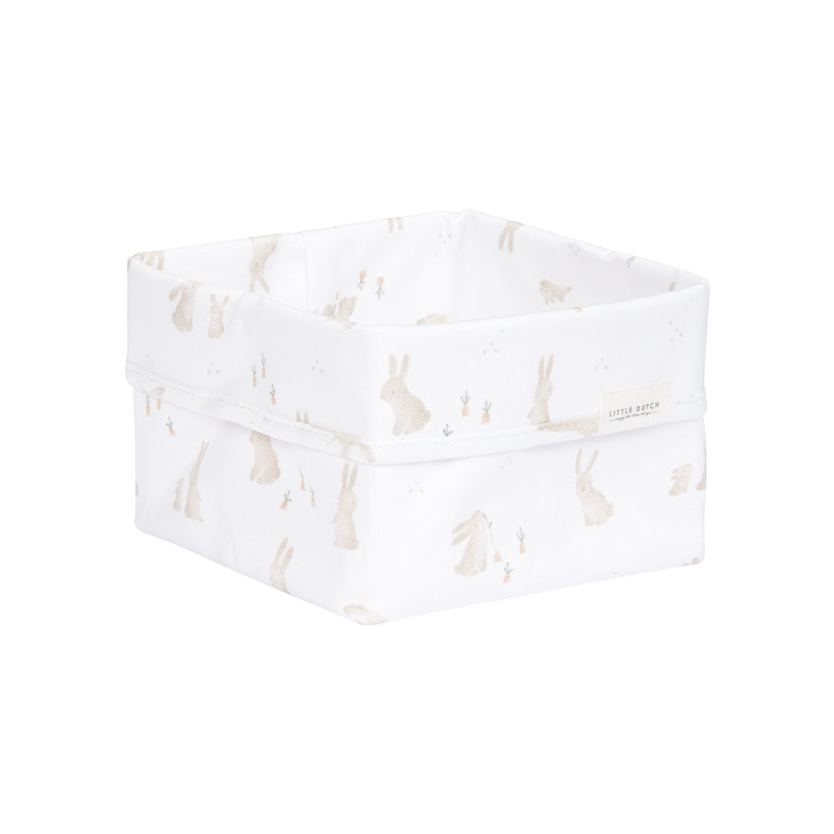 Geen rondslingerende luiers, tubes en flesjes meer. Met dit grote commodemandje uit de collectie baby bunny van Little Dutch blijft de commode mooi opgeruimd en georganiseerd! De commodemand van Little Dutch is prachtig afgewerkt en heeft een schattige konijnenprint. VanZus