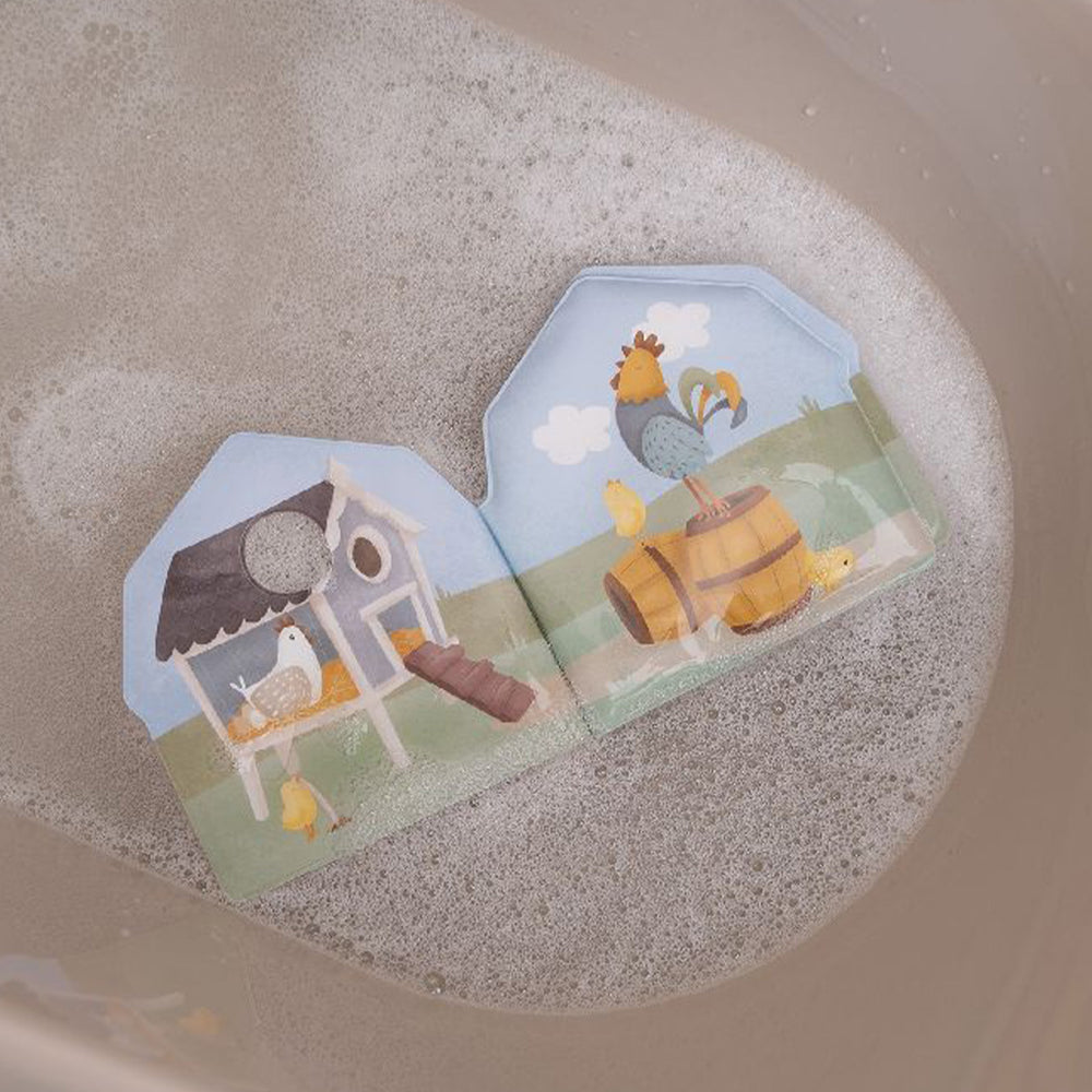 Transformeer de baddertijd van je kleintje in een boerderijavontuur met het farm badboekje van het merk Little Dutch! Dit kleurrijke en waterbestendige boekje brengt de vreugde van de boerderij naar het bad. VanZus