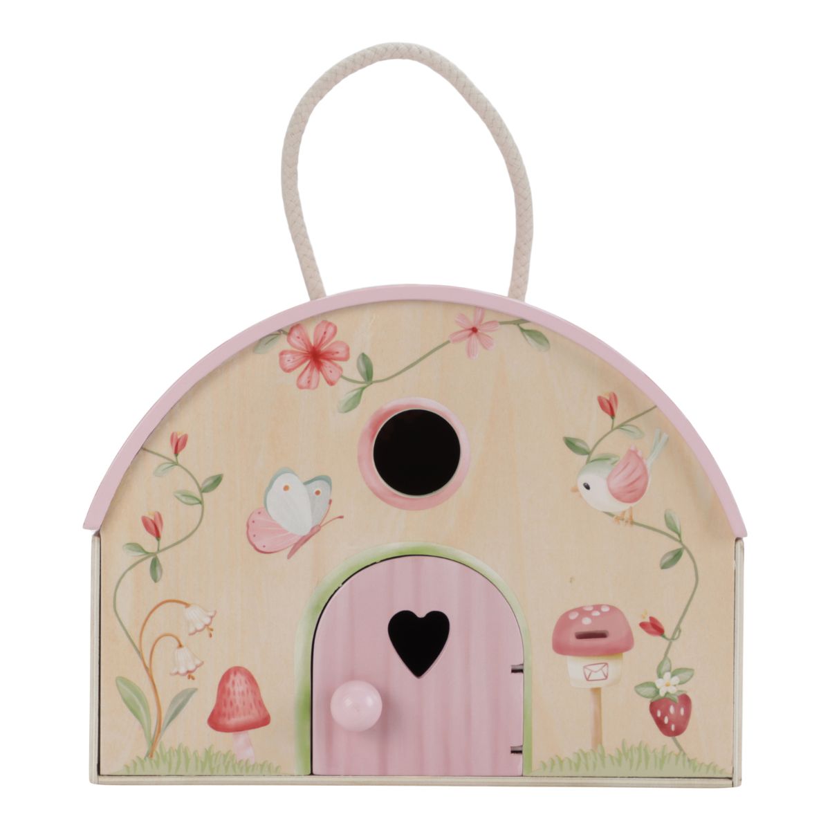 Ontdek het Little Dutch feeënhuisje uit de fairy garden-collectie! Dit magische huisje prikkelt de creativiteit van je kindje met schattige accessoires. Perfect voor fantasierijk spelen en eenvoudig mee te nemen. VanZus