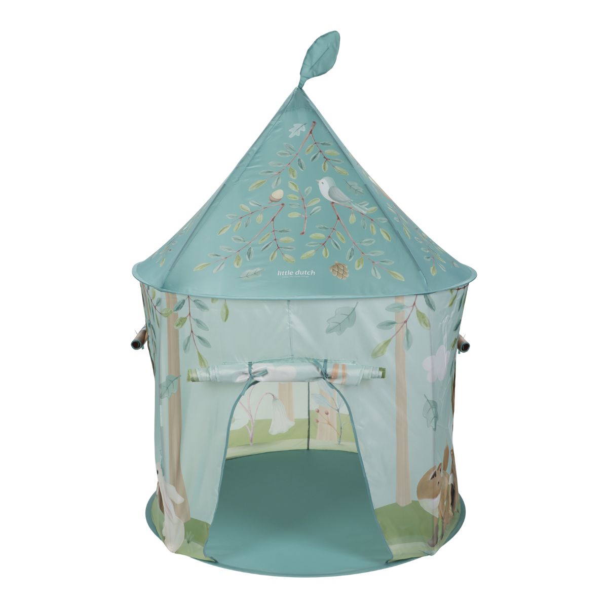 De Little Dutch forest friends speeltent heeft een mooie blauwe kleur en is voorzien van diverse illustraties met een bosthema. Superschattig! De speeltent is hartstikke leuk om in te spelen, maar is ook geschikt om lekker in te lezen of te rusten. VanZus