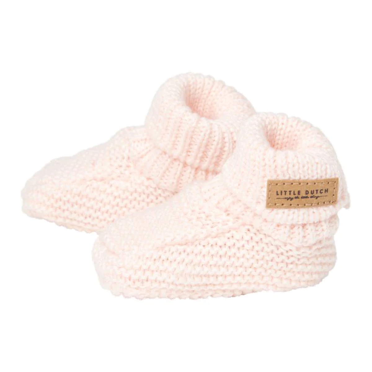 Little Dutch knitted baby shoes pink
