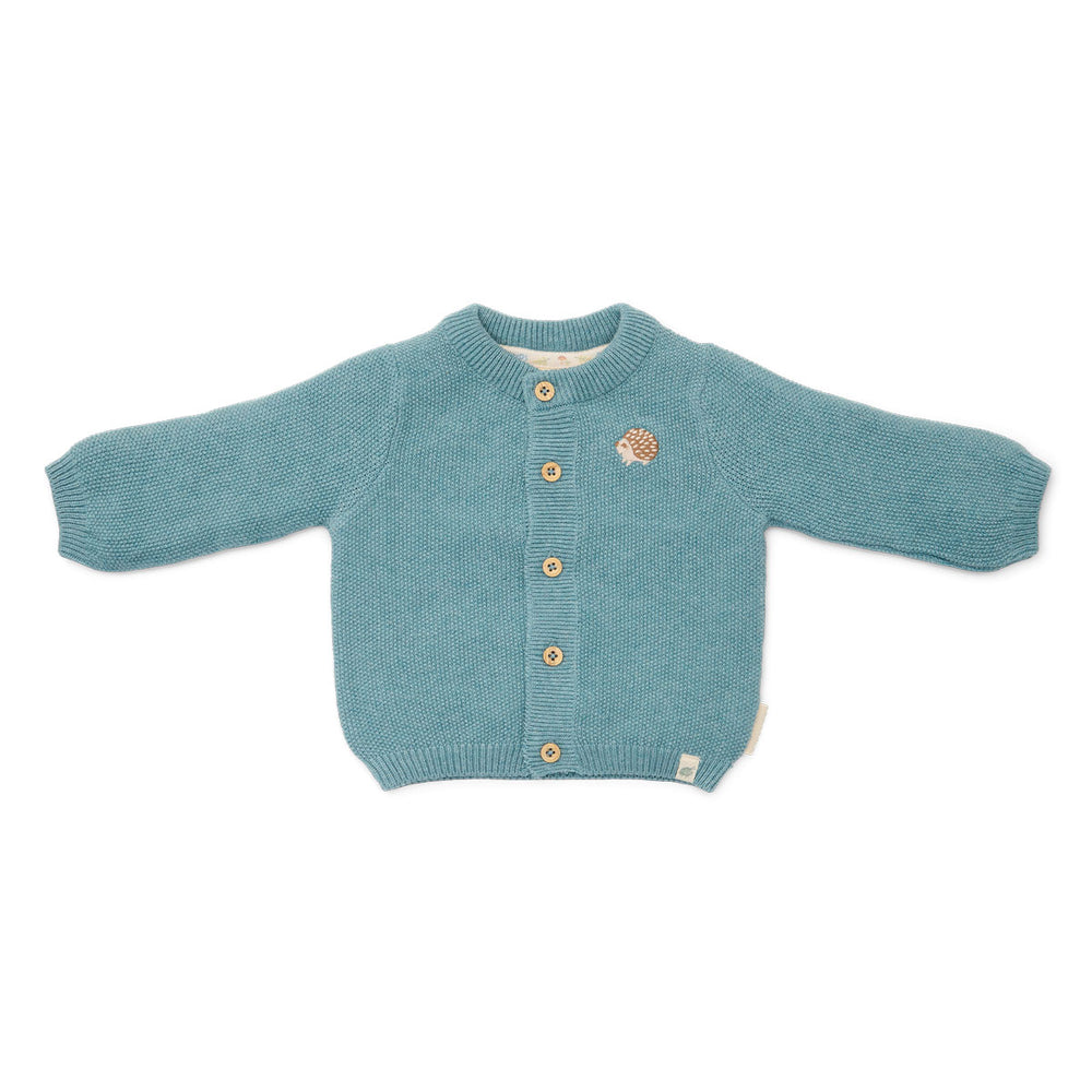 Wat zal het gebreid vest in de kleur baby blue van Little Dutch je kindje mooi staan! Het lichtblauwe vestje is heerlijk zacht en comfortabel door het zachte biologisch katoen. Het gebreide vestje is fijn te dragen als het wat frisser wordt en leent zich perfect voor het maken van laagjes. VanZus