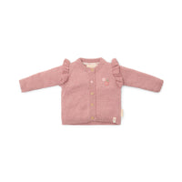 Wat zal het gebreid vest in de kleur fairy pink van Little Dutch je kindje mooi staan! Het roze vestje is heerlijk zacht en comfortabel door het zachte biologisch katoen. VanZus