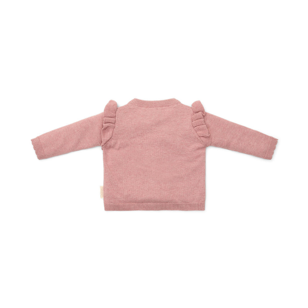 Wat zal het gebreid vest in de kleur fairy pink van Little Dutch je kindje mooi staan! Het roze vestje is heerlijk zacht en comfortabel door het zachte biologisch katoen. VanZus