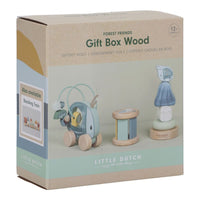 De activity speelgoed giftset in forest friends van Little Dutch is geweldig! De set bestaat uit drie houten speeltjes die motorische vaardigheden stimuleren en creativiteit prikkelen. Perfect als cadeau! VanZus