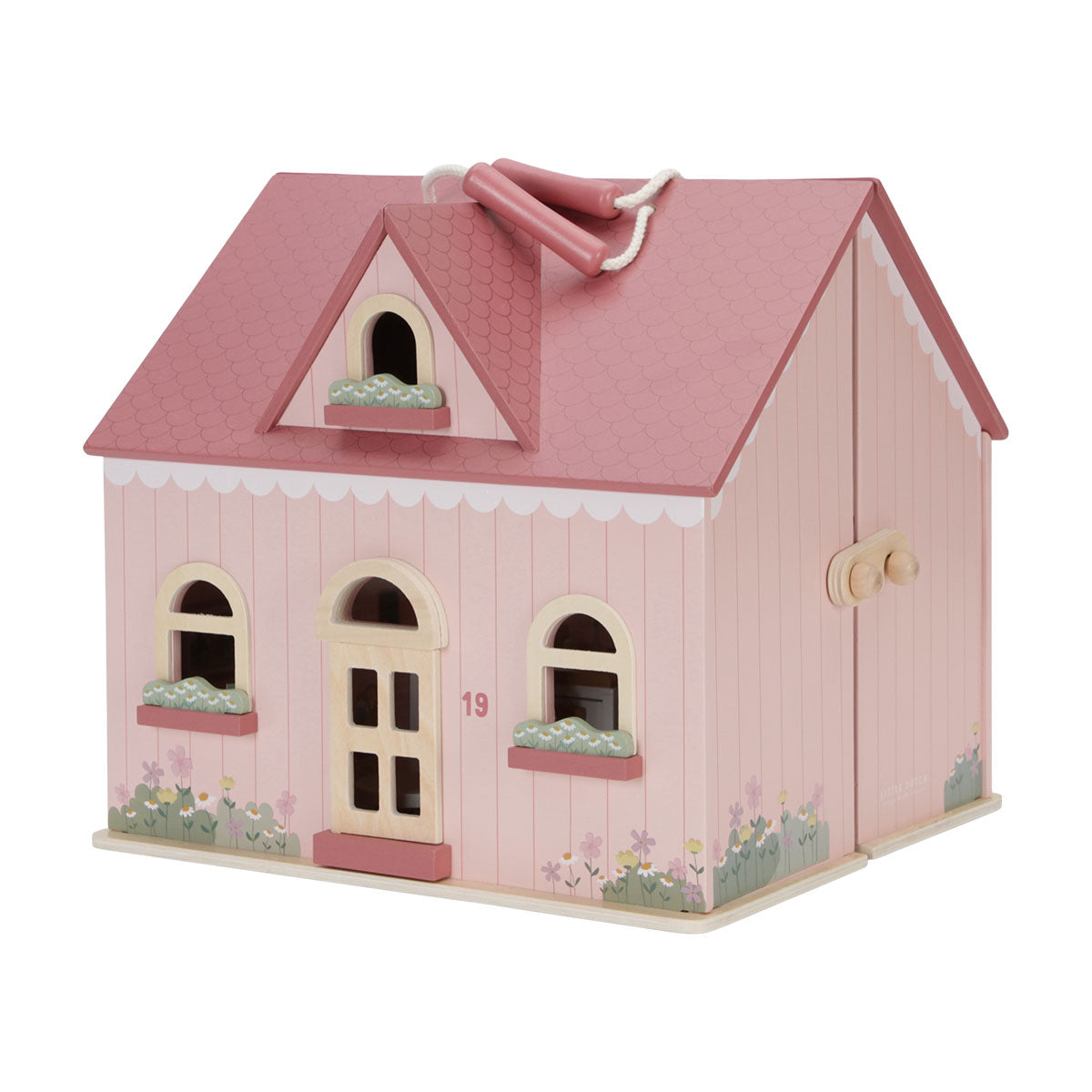 Liefhebbers van poppen opgelet! Dit superleuke Little Dutch houten poppenhuis klein is een must have voor iedereen die graag met zijn of haar poppen speelt! Dit kleine poppenhuis ziet er ontzettend leuk uit. VanZus