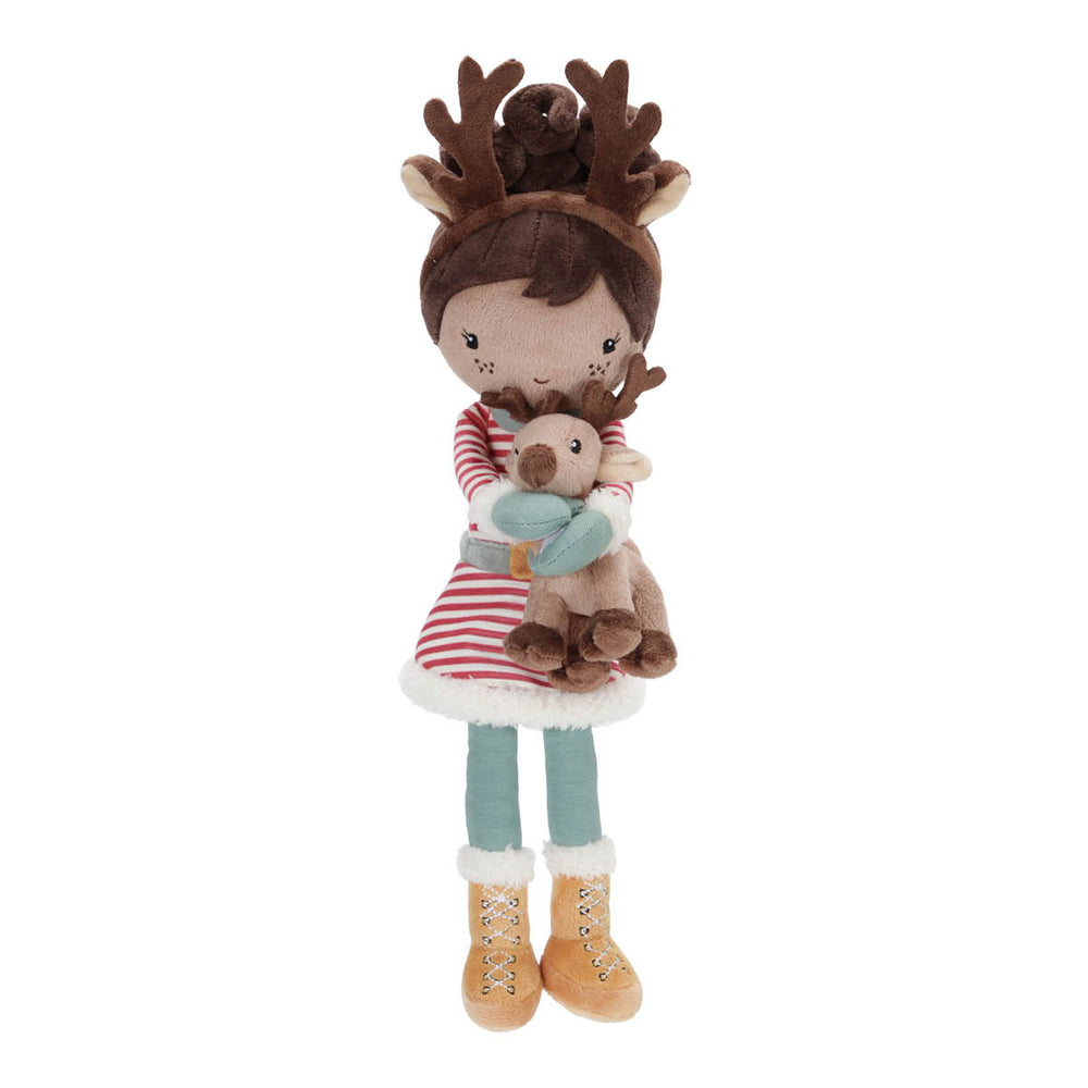 De superschattige knuffelpop Evi van Little Dutch is er nu ook in een Kerst-versie! Deze superschattige pop is een unieke aanwinst in de knuffelcollectie van je kleintje en voegt een vleugje magie toe aan de feestdagen. VanZus