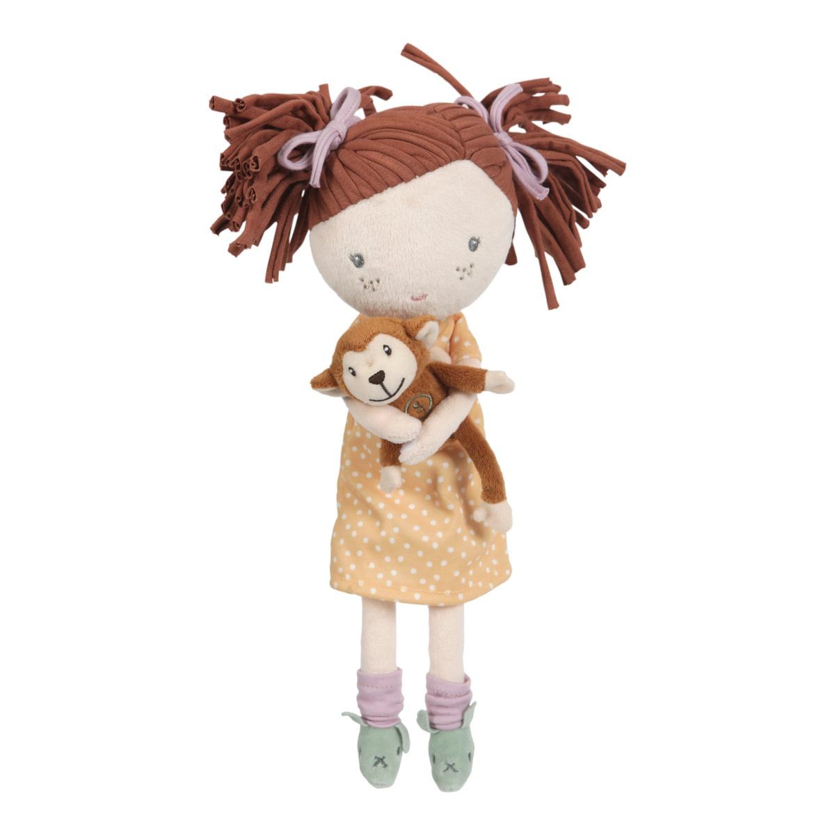 De Little Dutch knuffelpop Sophia is een zachte, kleurrijke pop van 35 cm, perfect voor kinderen van 1-6 jaar. Inclusief schattig knuffelaapje. VanZus.