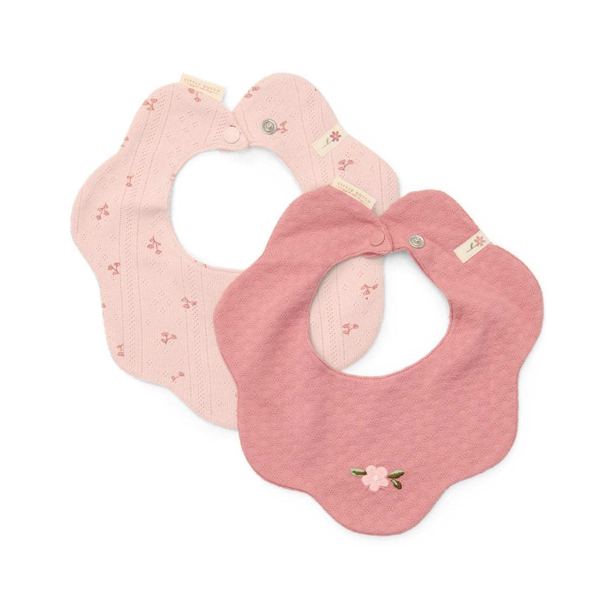 Bescherm de kleding van je baby met deze lieve babyslab set van 2 in het thema fairy garden van het merk Little Dutch. Deze leuke kraagjes hebben een superleuk design en houden de kleding kan je kleintje schoon als je kindje een beetje kwijlt. VanZus