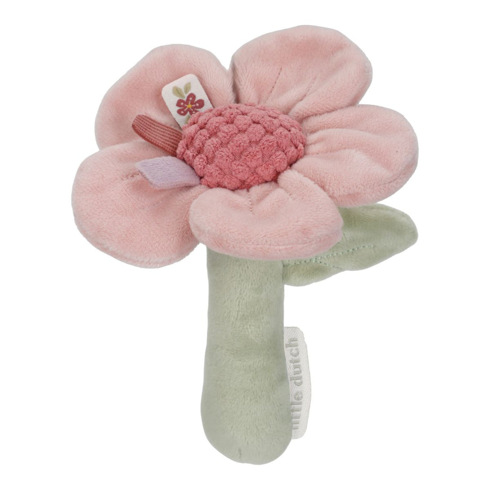 Laat je baby de natuur ontdekken met de Little Dutch rammelaar bloem uit het Fairy Garden-thema. Zachte pastelkleuren en een zacht geluid stimuleren de zintuigen. Perfect als kraamcadeau. VanZus