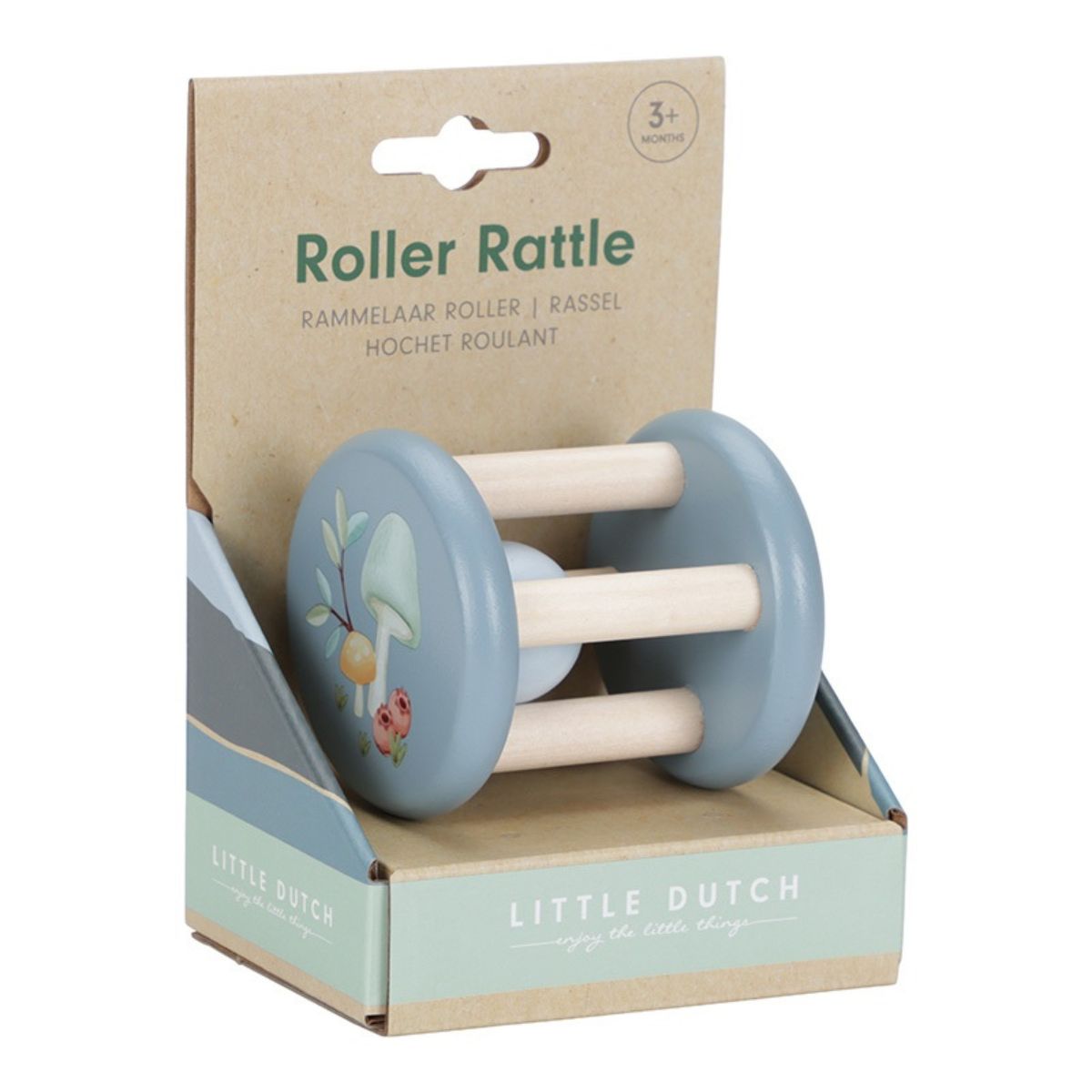 Ontdek de Little Dutch rammelaar roller uit de forest friends-collectie! Dit kleurrijke, houten speeltje prikkelt de zintuigen en is perfect voor kleine handjes. Ideaal als kraamcadeau! VanZus