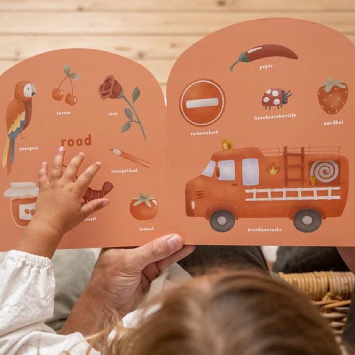 Het Little Dutch regenboog kleurenboek is perfect voor kinderen van 1-4 jaar. Leren kleuren herkennen en woorden benoemen met mooie illustraties. VanZus