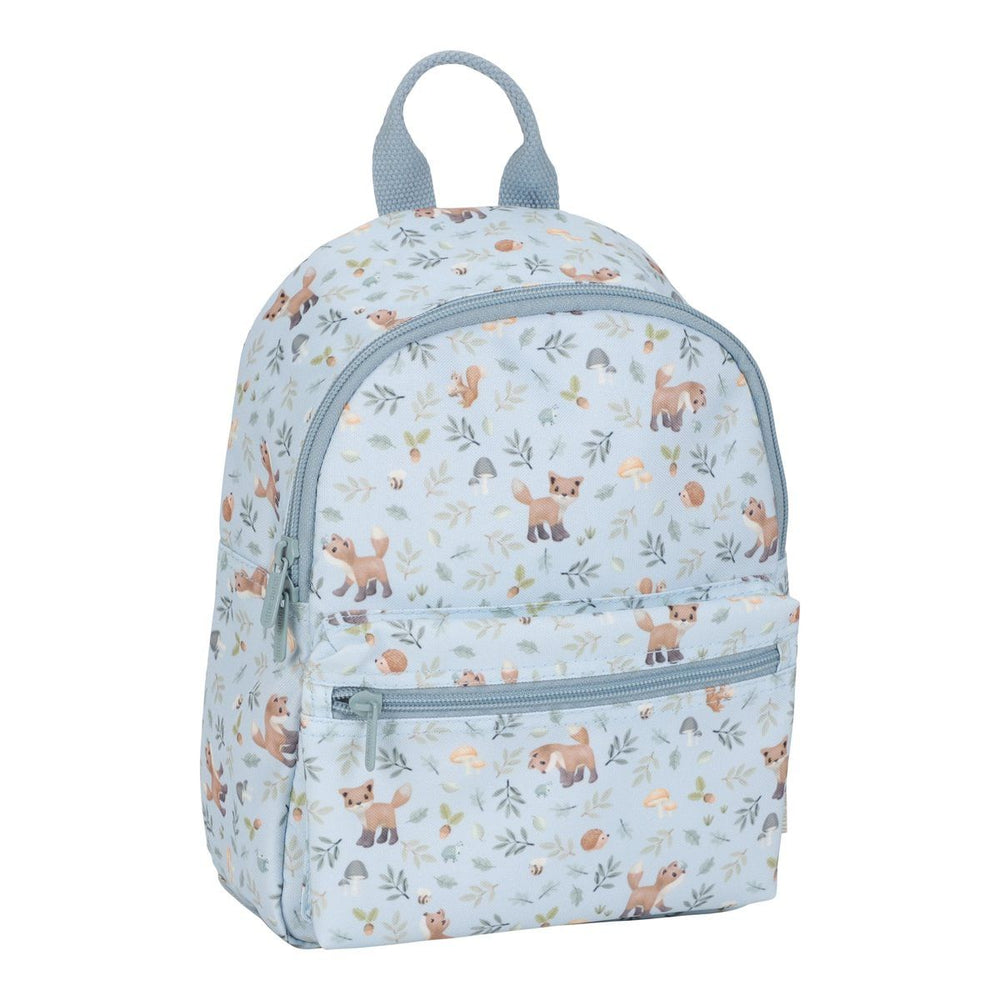 De Little Dutch rugzak Forest Friends is duurzaam, gemaakt van gerecyclede PET-flessen. Perfect voor school of uitstapjes. Verkrijgbaar bij VanZus
