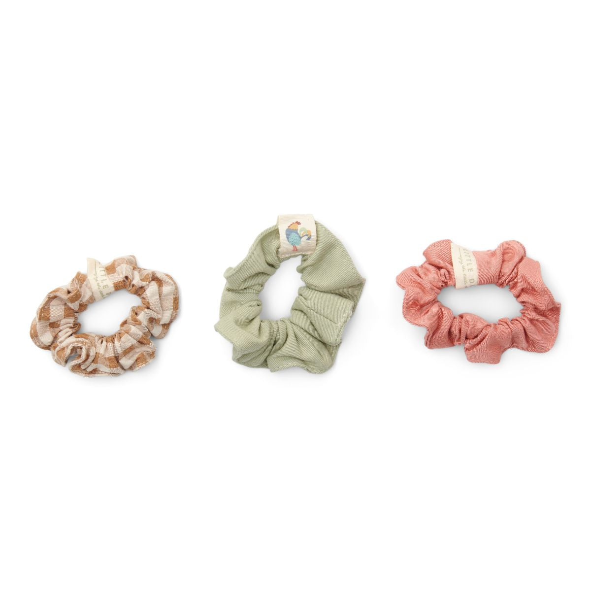 Maak je look compleet met de leuke 3-pack scrunchie van Little Dutch. De elastische haaraccessoires zijn perfect voor het creëren van een mooie knot of staart. De scrunchies zijn gemaakt van zachte, hoogwaardige stoffen die het haar op een comfortabele manier bijeenhouden zonder te trekken of te beschadigen. VanZus