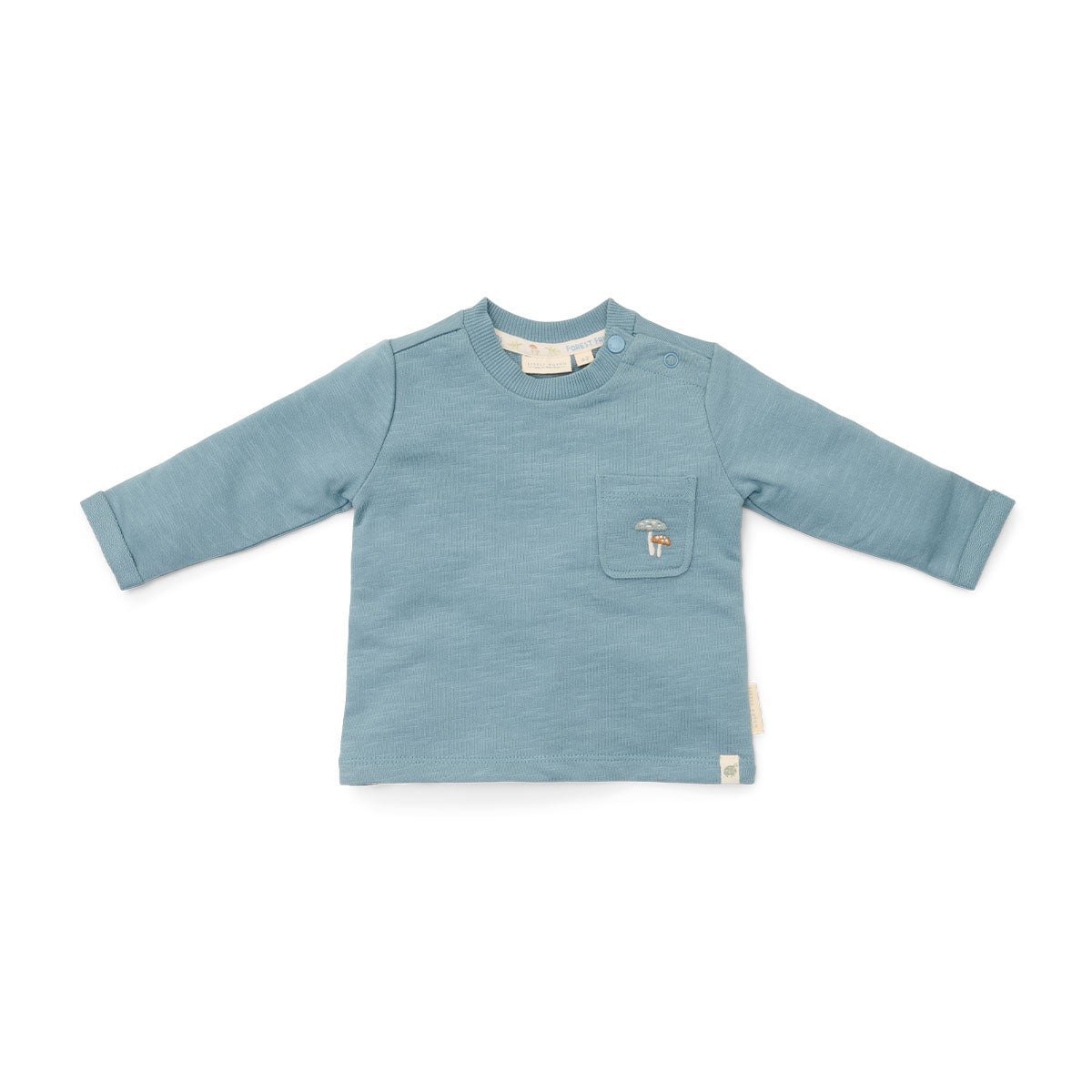 Comfortabele en basic t-shirts zijn altijd fijn om in de kast te hebben hangen! Dat geldt al helemaal voor dit lieve t-shirt lange mouw in de variant stone blue van het merk Little Dutch. Dit schattige shirt is de ideale basic om de leukste outfits mee samen te stellen. VanZus