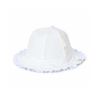 Deze leuke zonnehoed in de variant sunny flowers is van het merk Little Dutch is ideaal voor de zomerse dagen. Dit schattige hoedje is omkeerbaar en is voorzien van een speciale UPF-coating op de stof. VanZus