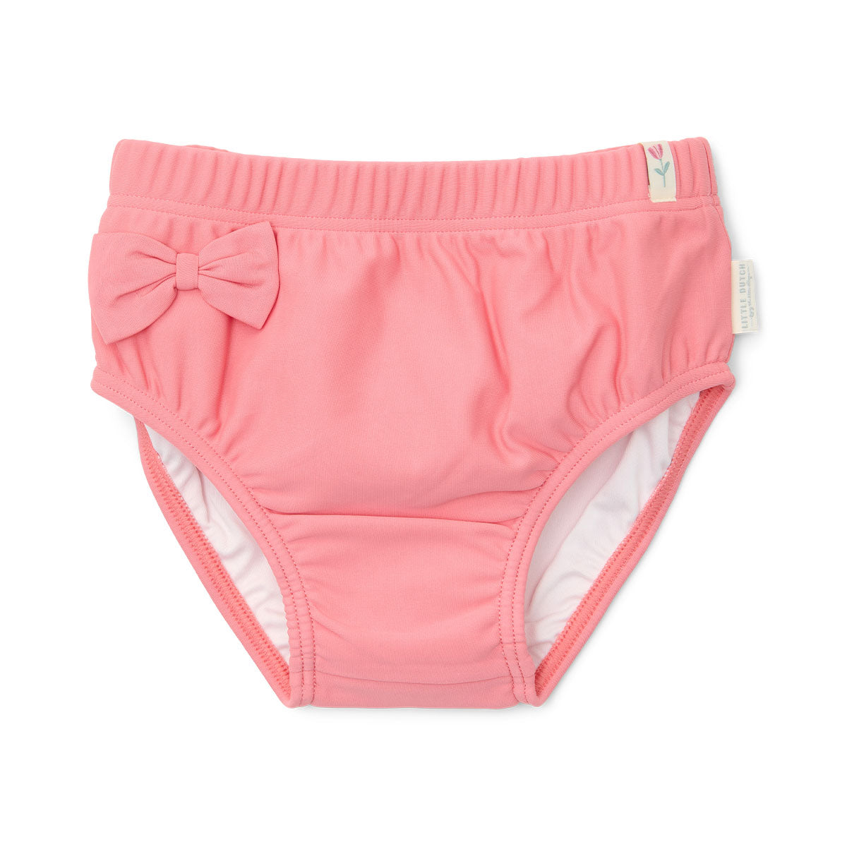 Je kindje is helemaal klaar voor het strand, het zwembad en voor zomerse vakanties met deze lieve zwemluier in de variant sunny flowers rouge van het merk Little Dutch. Deze zwemluier is gemaakt van UV-beschermend gerecycled polyester en elastaan. VanZus