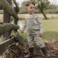 Ga lekker op avontuur in het gestreepte t-shirt met lange mouw in de variant stripe van Little Dutch. De vrolijke kleuren en strepen van deze longsleeve maken het een heerlijk draagbaar shirt. VGemaakt van zacht off-white biologisch katoen, met strepen in aardetinten. Het borstzakje voegt een speels detail toe.  VanZus