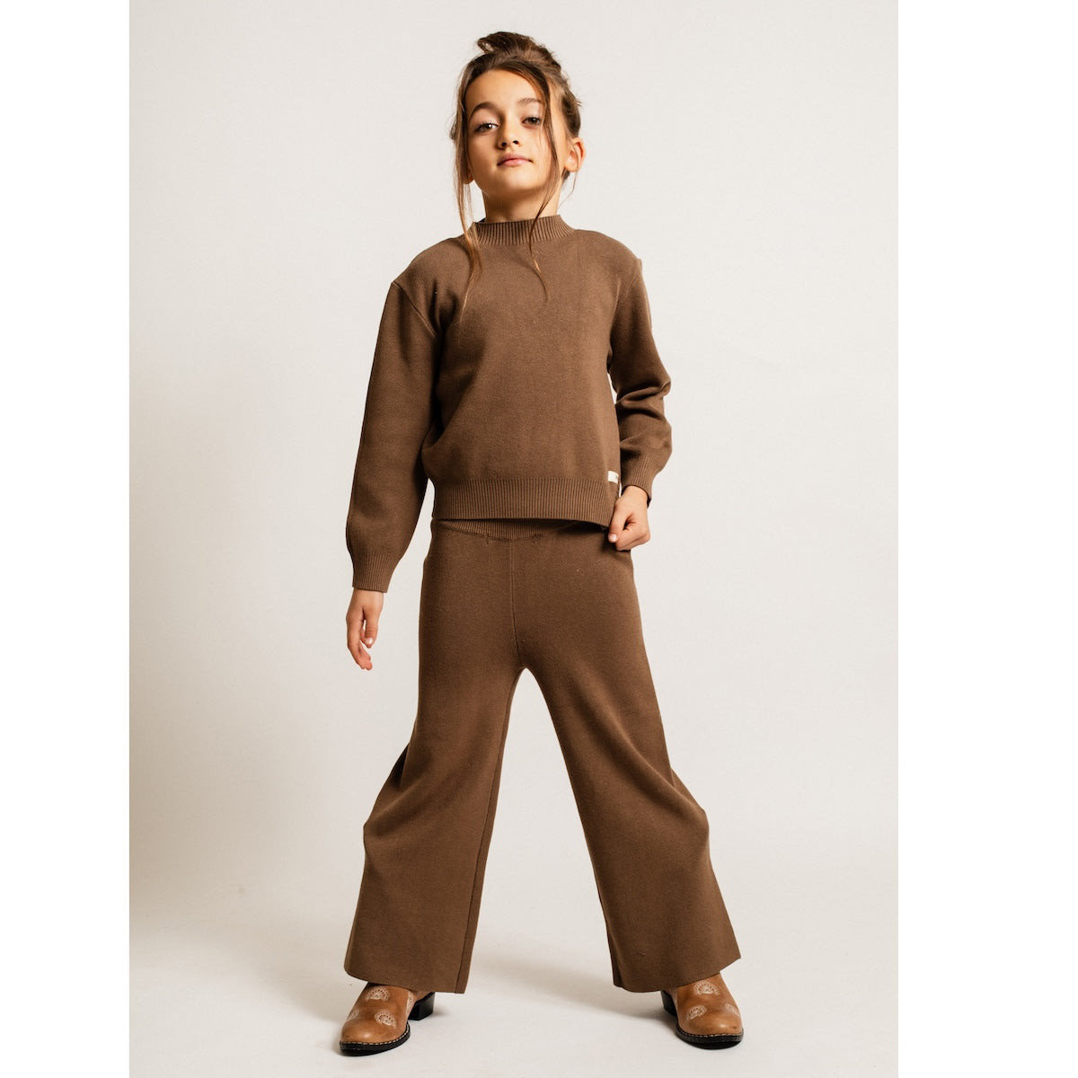 Baje Studio maggia broek brown cacao