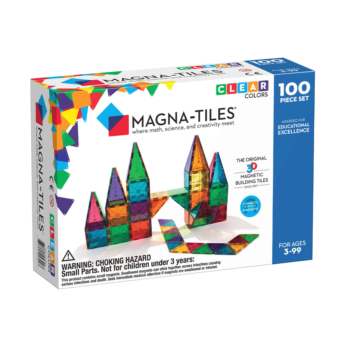 Met de Magna-Tiles Clear Colors 100 stuks is jouw kindje wel even zoet! Deze grote set heeft maar liefst 100 magnetische bouwstenen. Jouw kindje kan zijn creativiteit helemaal kwijt en maken wat hij maar wil. Leuk en leerzaam magneetspeelgoed. VanZus.