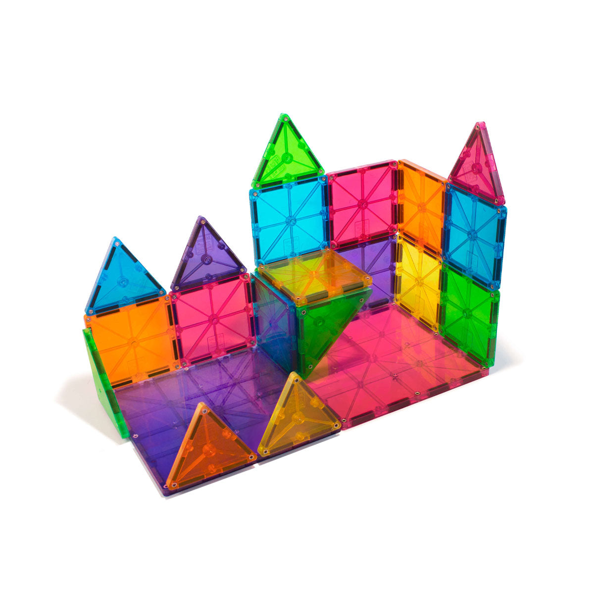 Met de Magna-Tiles Clear Colors 32 stuks is jouw kindje wel even zoet! Deze mooie set heeft 32 magnetische bouwstenen en is perfect om mee te beginnen. Jouw kindje kan zijn creativiteit helemaal kwijt. Leuk en leerzaam magneetspeelgoed. VanZus.