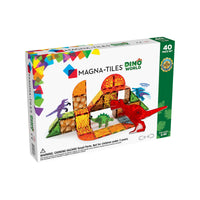 De Magna-Tiles Dino World set 40 stuks is hét perfecte cadeau voor alle dinosaurus fans. Stoere dino’s een uitgebarsten vulkaan en gesmolten lava, deze set met magnetische bouwstenen heeft het allemaal. Leuk en leerzaam magneetspeelgoed met dinosaurussen. VanZus