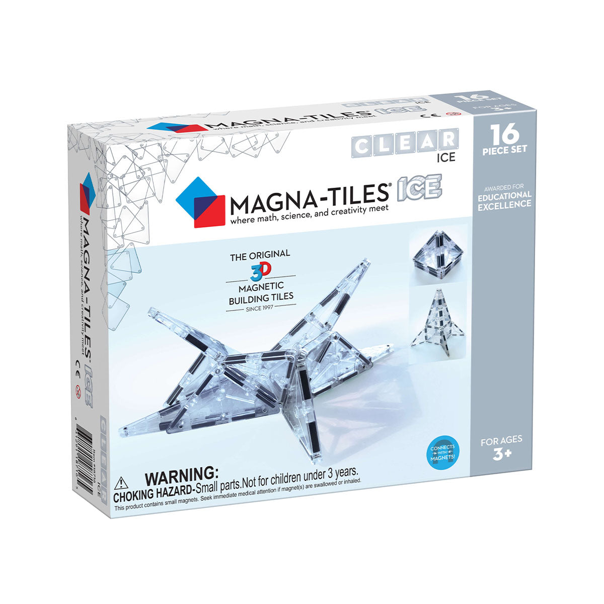 De Magna-Tiles ICE 16 stuks set bestaat uit 16 transparante magnetische bouwstenen. Een leuke variatie op de klassieke, gekleurde bouwstenen. Deze zijn dan ook heel goed met elkaar te combineren. VanZus.