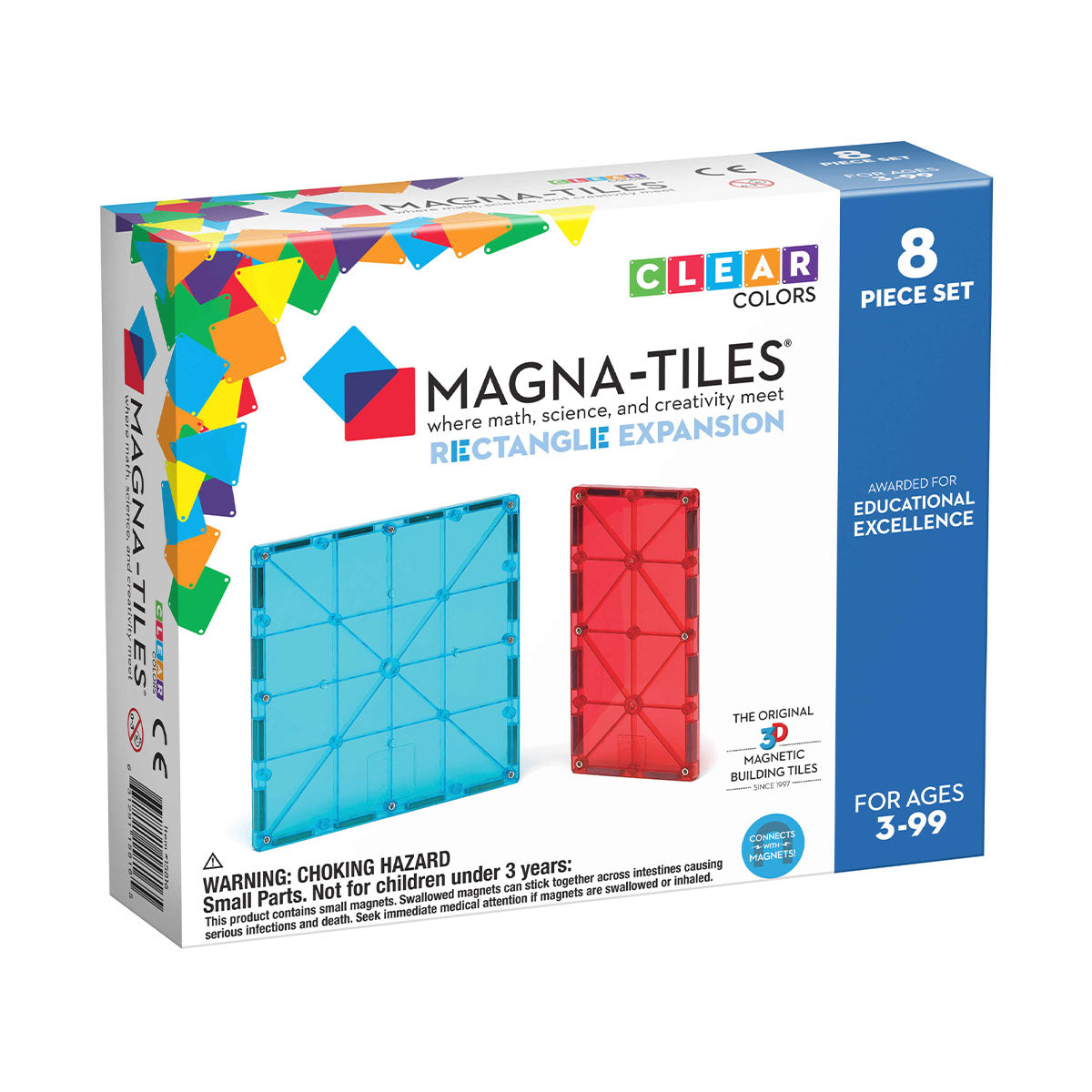 Met de Magna-Tiles Rectangles 8 stuks Expansion Set worden jouw bouwwerken nóg mooier en groter. Deze uitbreidingsset is perfect voor iedereen die zijn bouwwerken naar een hoger level wil tillen. VanZus.