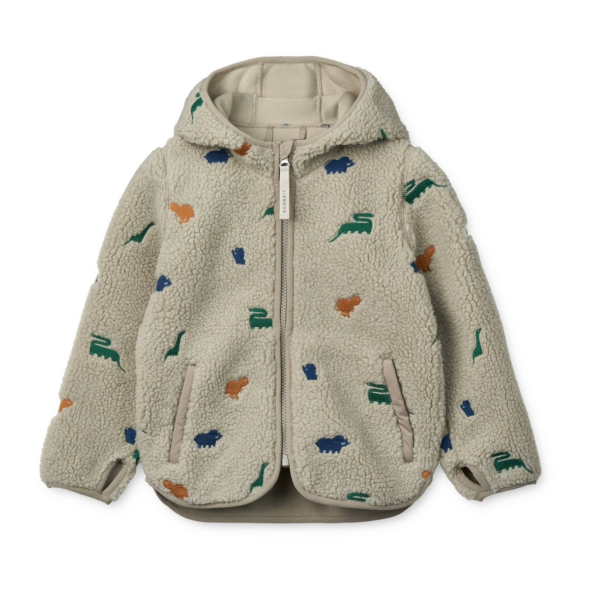 Je kind blijft lekker warm met de Liewood mara fleejas met oortjes in de variant dinosaur/mist embroidery! Deze leuke fleecejas voor kinderen is geschikt voor alle avonturen in de buitenlucht. VanZus