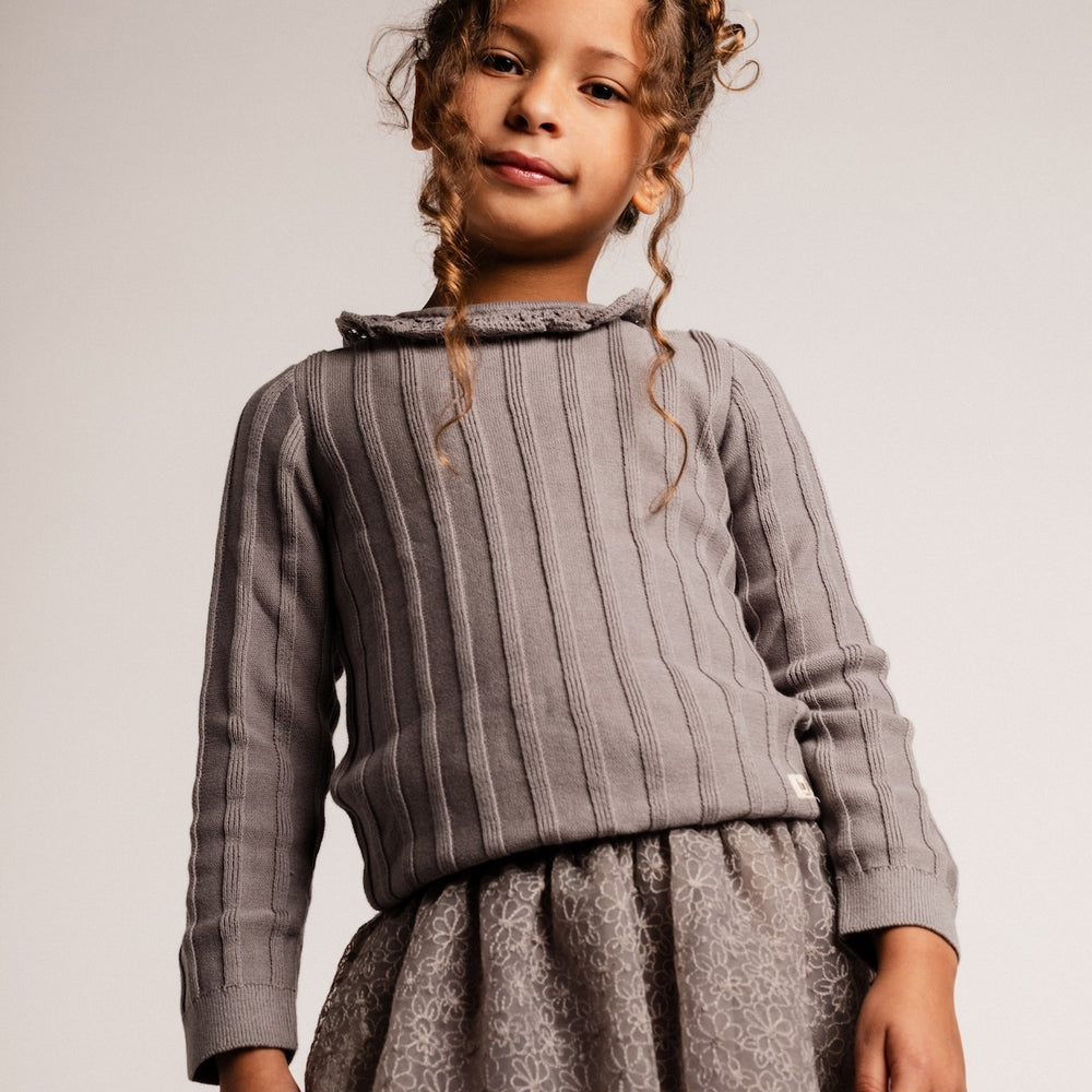 Baje Studio mex shirt lange mouwen grey steel