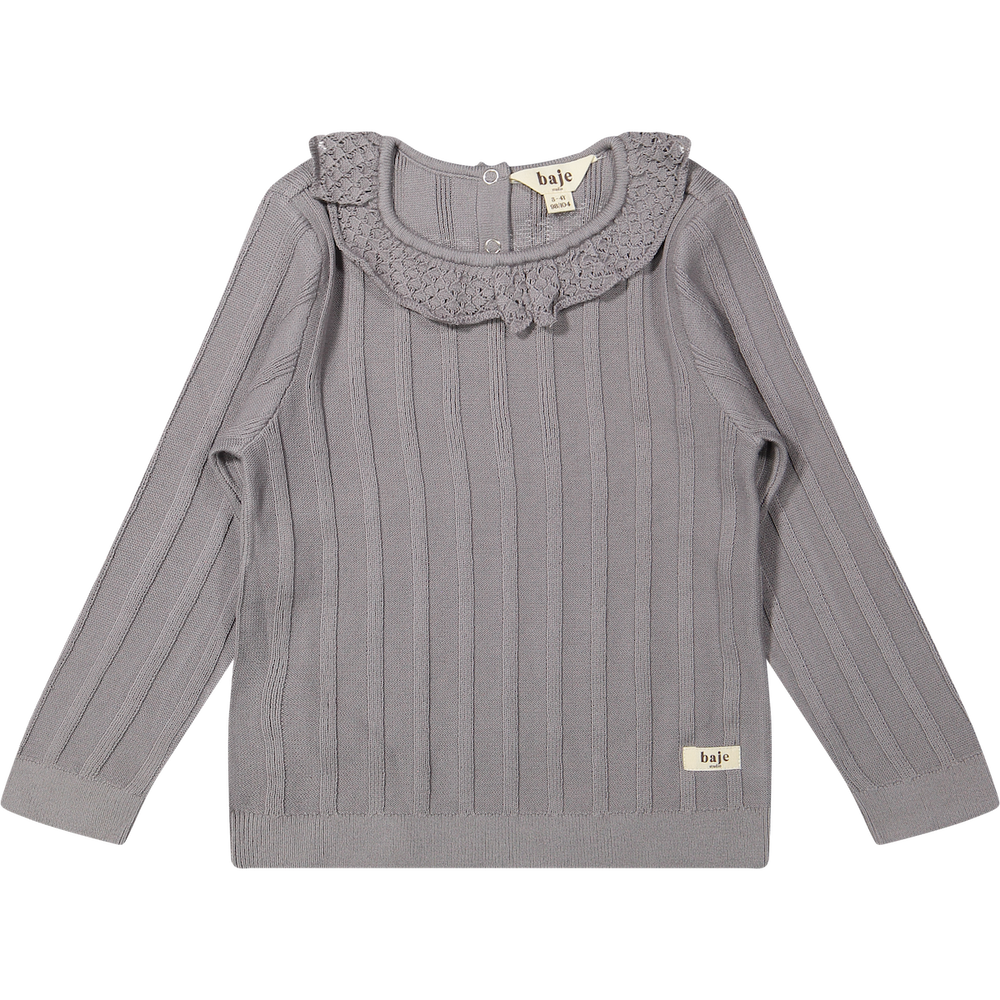 Baje Studio mex shirt lange mouwen grey steel