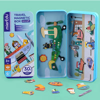 Het perfecte speelgoed voor onderweg: de magnetische puzzeldoos vliegtuigen van MierEdu. 30-delig, magnetische puzzelstukjes in handige meeneem doos. Vanaf 3 jaar. In diverse varianten. VanZus