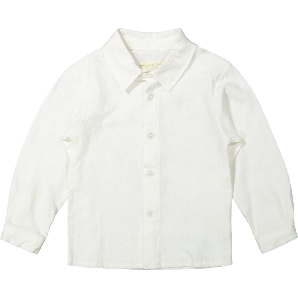 Two You Label milo linnen blouse white