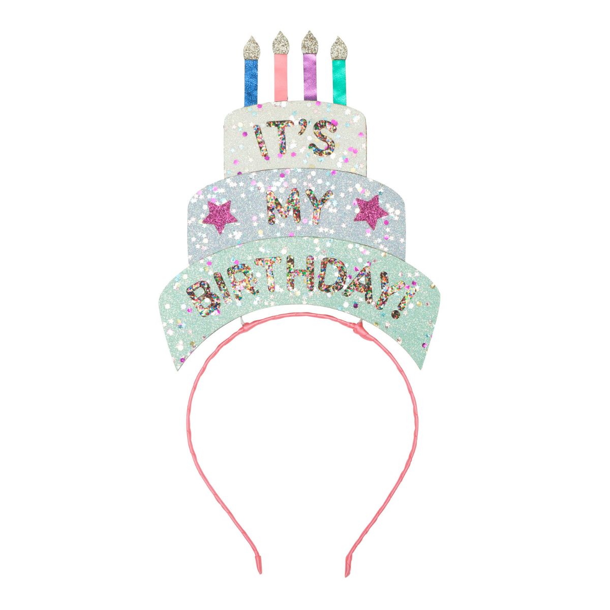 Vier de verjaardag van je mini met de Mimi & Lula Birthday Cake Verjaardag Hoofdband! Vrolijk en functioneel, houdt het haar uit het gezicht tijdens het uitblazen van kaarsjes. VanZus