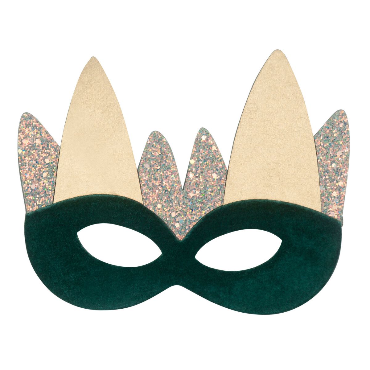 Draken lovers opgelet: kijk wat een tof dragon masker van Mimi & Lula! Met mooie glitters en goudkleurige spikes krijg je een echt wow-effect. Eenvoudig te dragen met een comfortabele band. Vanaf 3 jaar. VanZus