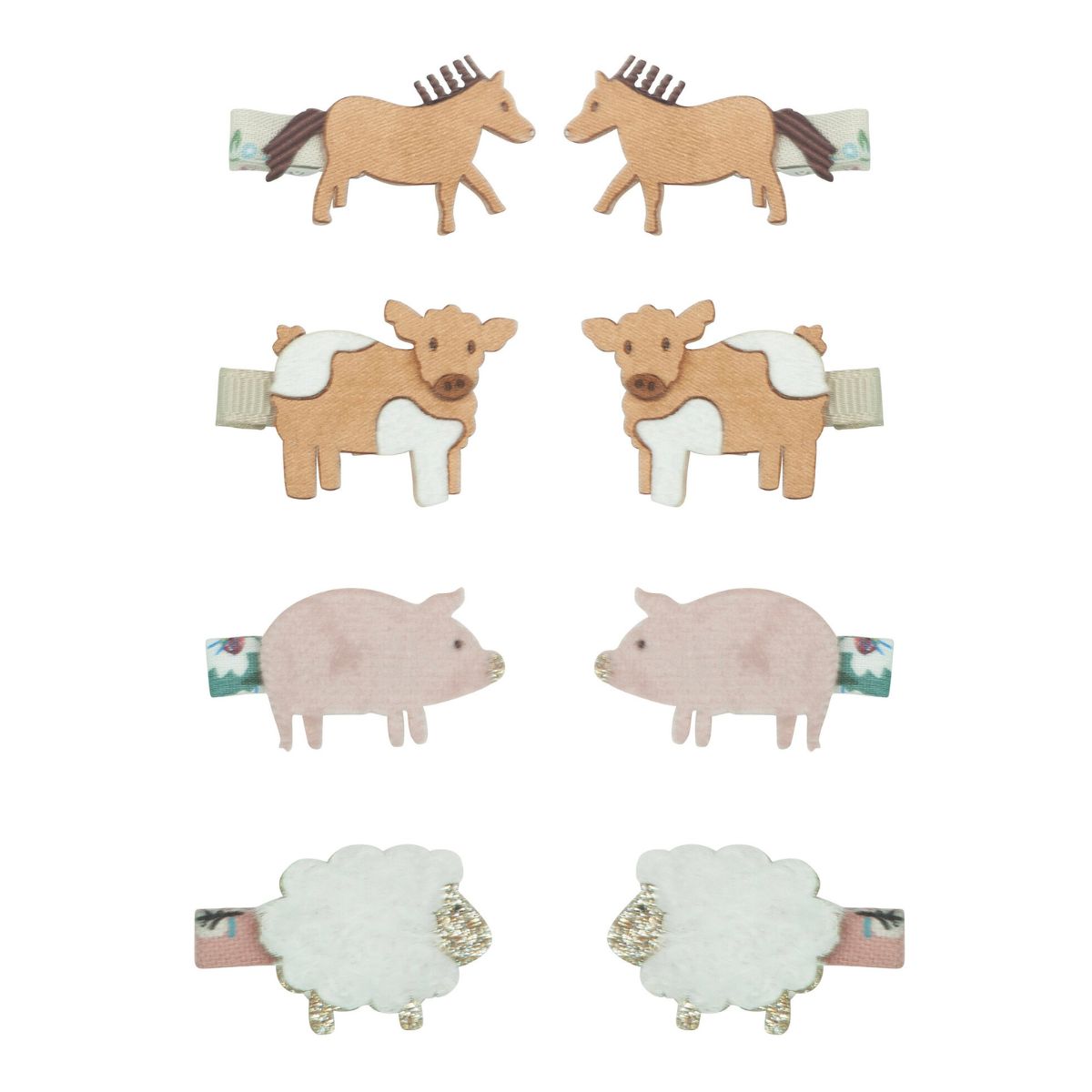 Perfect voor elke gelegenheid: de farm animal mini haarspeldjes van Mimi & Lula. Deze schattige haaraccessoire geïnspireerd door de boerderij is gemaakt van hoogwaardig materiaal dat comfortabel blijft zitten. VanZus