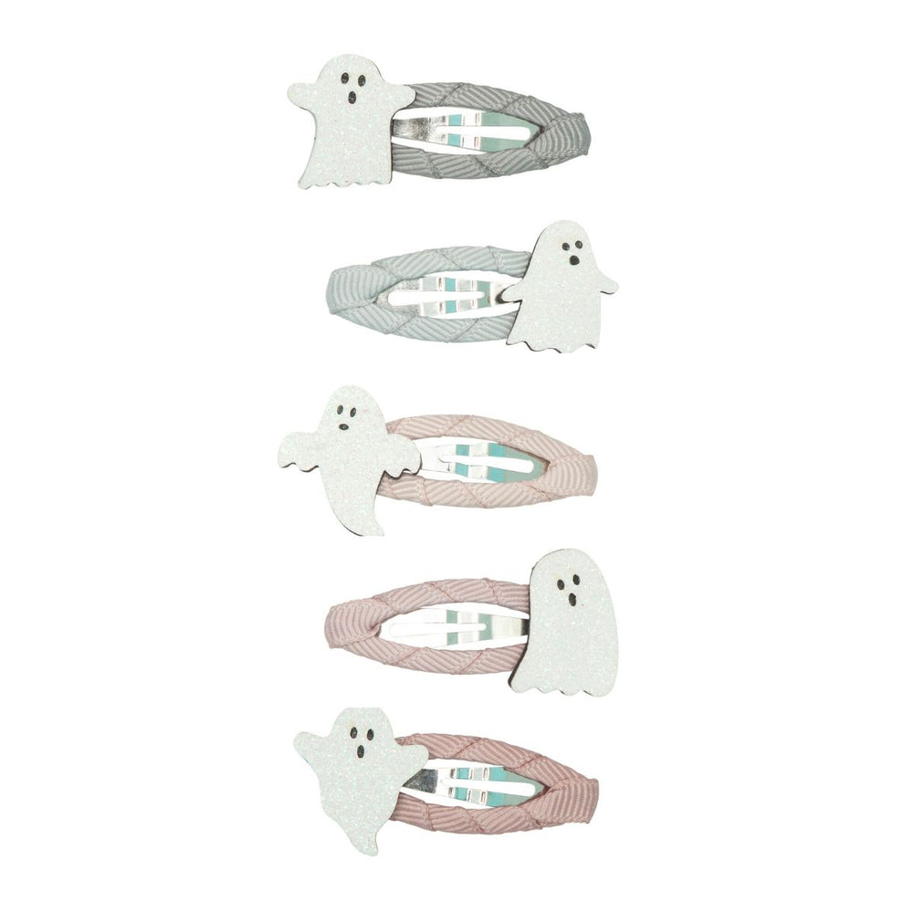 Spookachtige haaraccessoire: de mini ghost haarspeldjes van Mimi & Lula. Perfect voor Halloween of een dag vol fantasie. Zitten comfortabel en blijven goed zitten tijdens het spelen. Mix & match naar hartenlust! VanZus