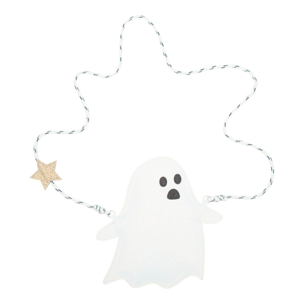 Ontdek het schattige ghost tasje van het merk Mimi & Lula. Perfect voor avonturen thuis of Halloween. Comfortabel en ideaal om kleine schatten in te bewaren! In de kleur wit. VanZus