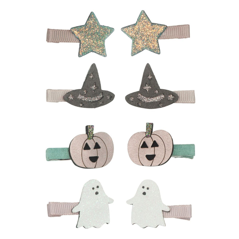 Mimi & Lula’s haarspeldjes in de variant halloween zijn een echte blikvanger in de haartjes van jouw mini. Deze set haarclips zorgt voor een griezelige en stoere uitstraling. VanZus