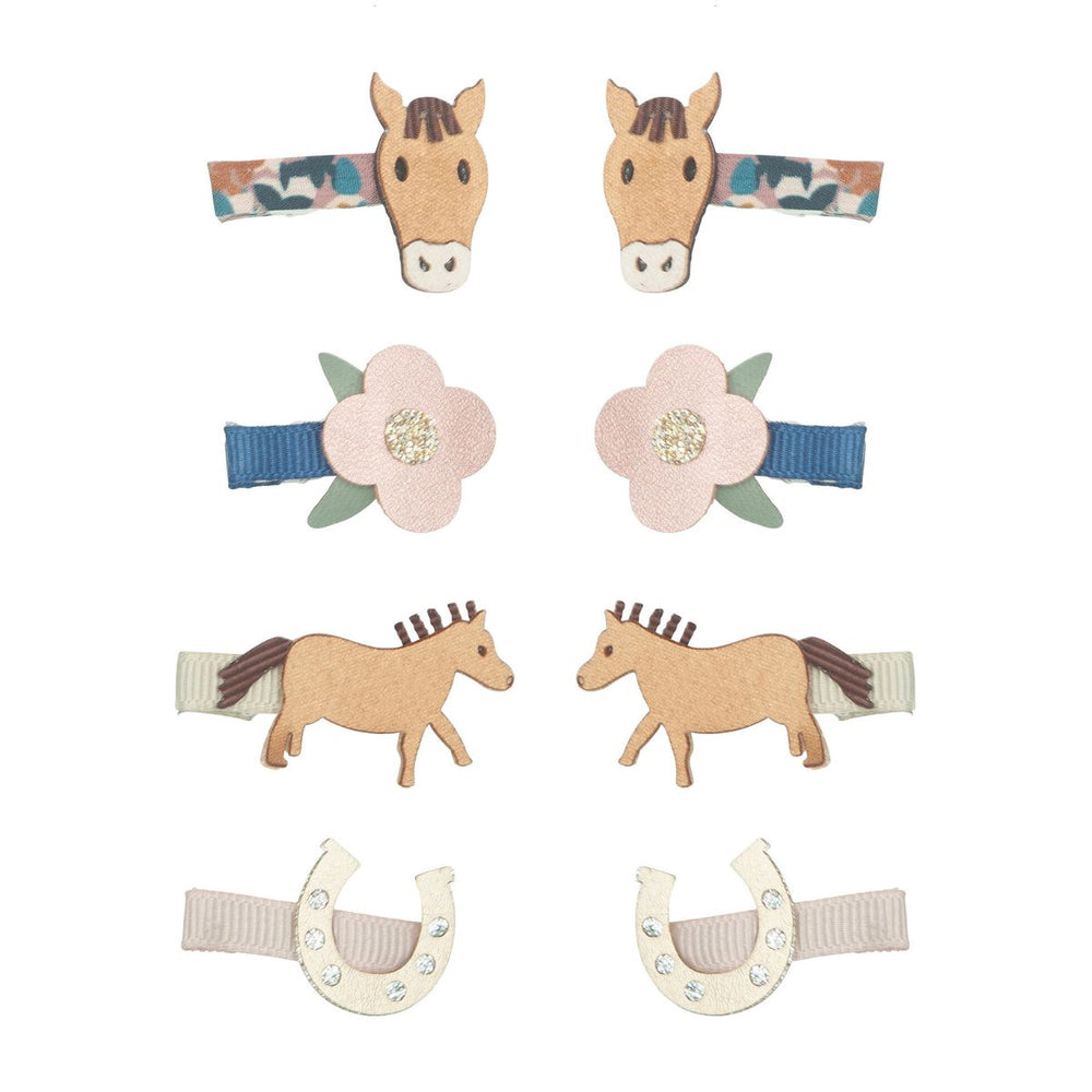 Voor paardenmeisjes: de Mimi & Lula horse & flower mini haarspeldjes. Perfect voor elke outfit en gelegenheid. Comfortabel en ideaal voor dagelijks gebruik. Mix & match met andere items uit de horse collectie! VanZus