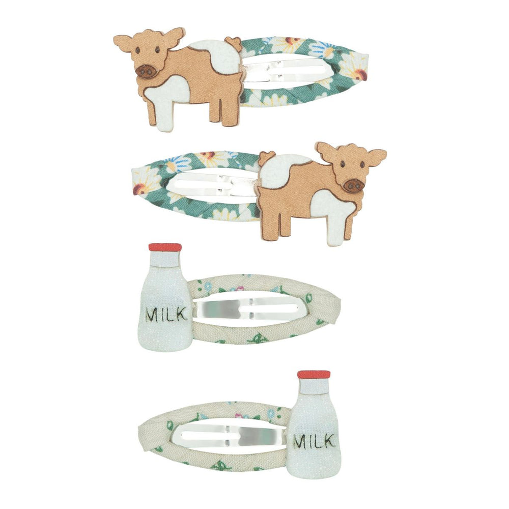 Voor boerderij liefhebbers: de Mimi & Lula jersey cow haarspeldjes. Perfect voor elke outfit en gelegenheid. Comfortabel, stevig en ideaal voor dagelijks gebruik. Mix & match met andere haarclips! VanZus