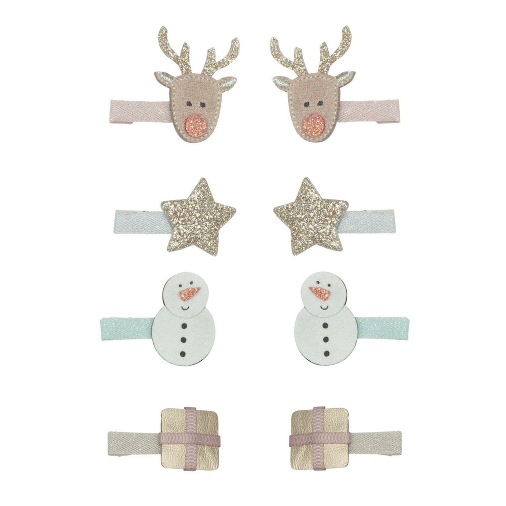 Houdt de haren van je kindje op een stijlvolle manier uit het gezicht met de reindeer mini haarspeldjes van Mimi & Lula. Deze comfortabele en veilige haaraccessoires zijn ideaal voor elke gelegenheid. VanZus