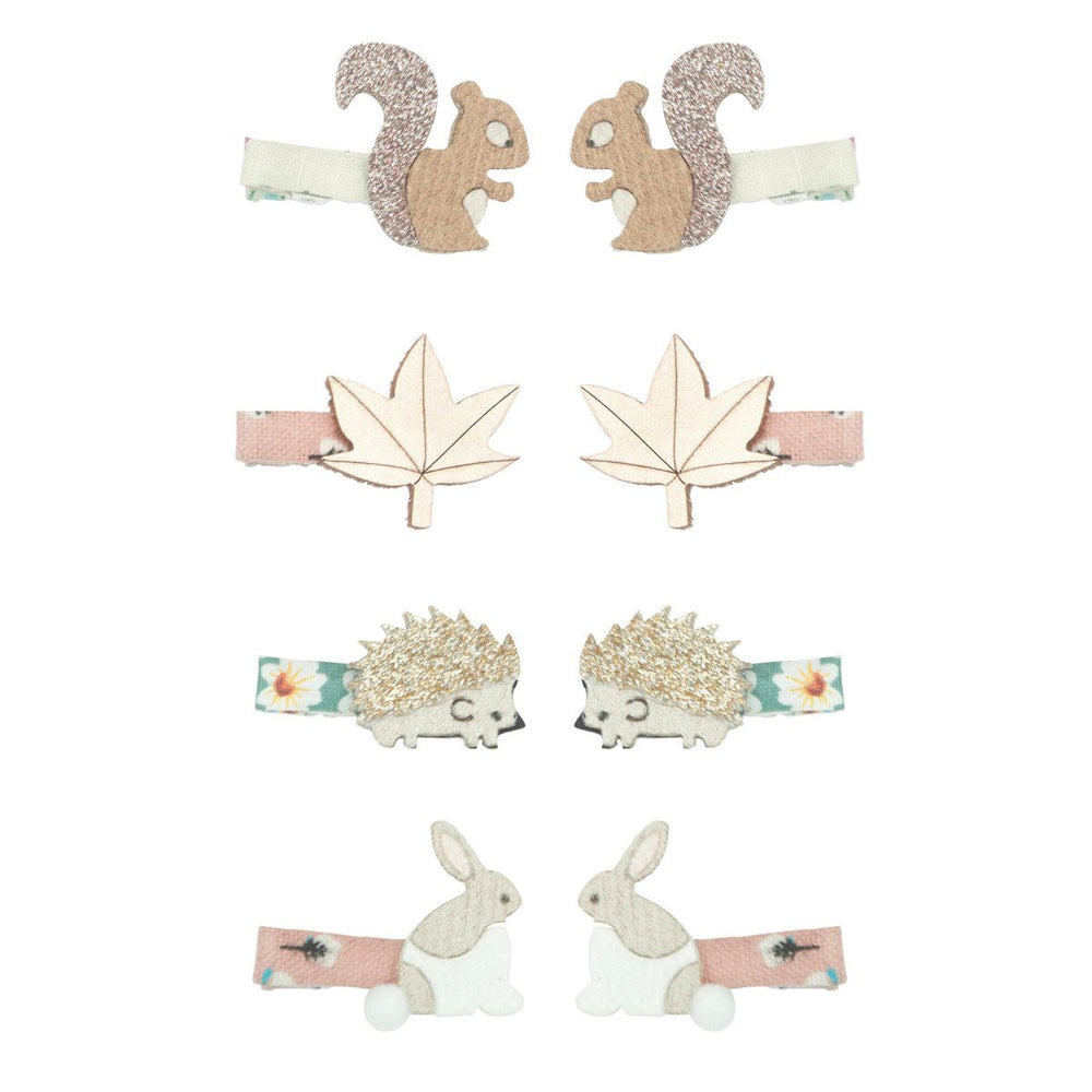 Houdt de haren van je kindje op een stijlvolle manier uit het gezicht met de woodland friends mini haarspeldjes van Mimi & Lula. Deze comfortabele en veilige haaraccessoires zijn ideaal voor elke gelegenheid. VanZus