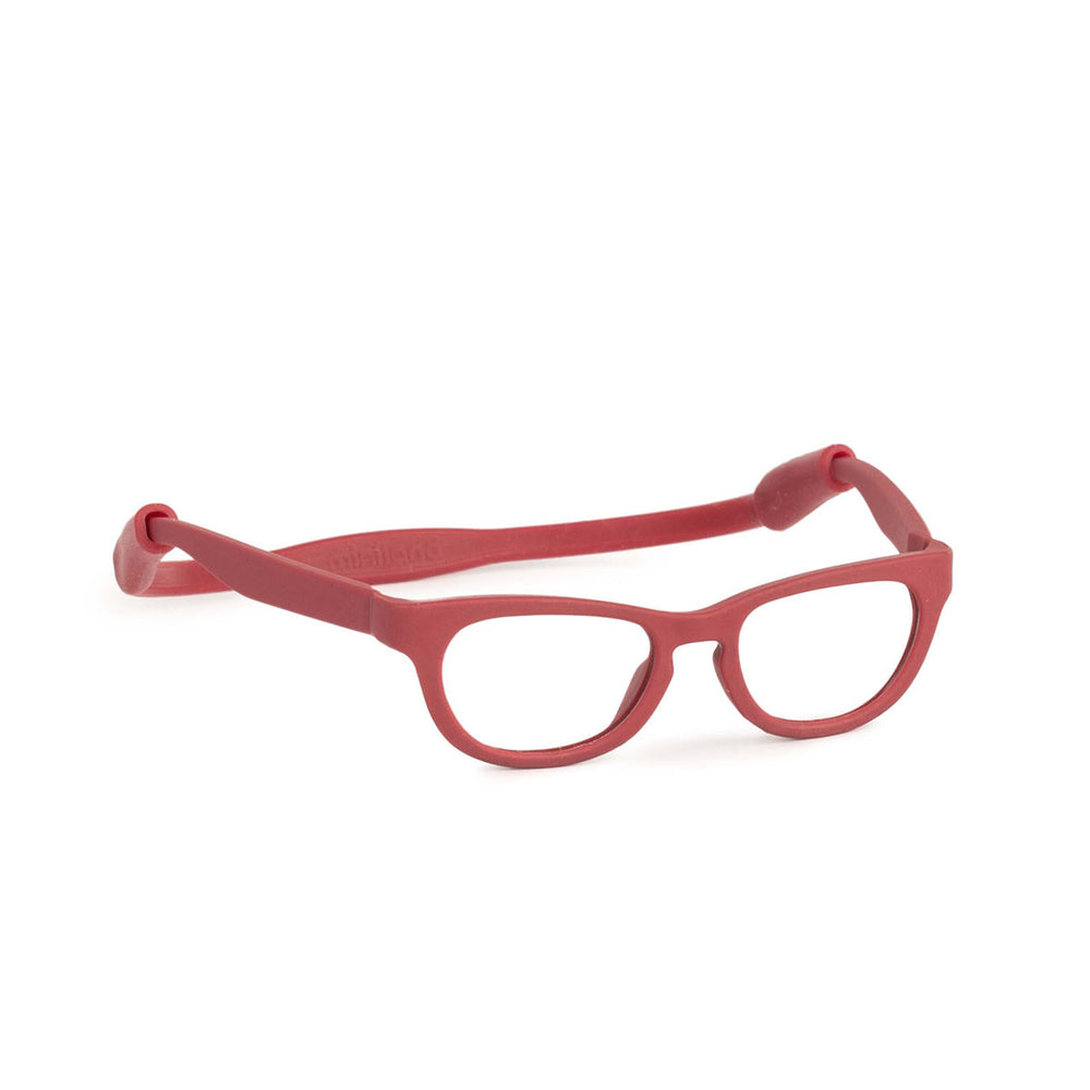 De perfecte accessoire voor slechtziende poppen: de poppenbril in de kleur rood van het merk Miniland. Speciaal ontworpen voor Miniland poppen van 38 cm, in de kleuren munt en rood. Blijft goed zitten. VanZus 