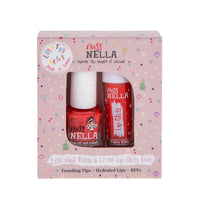 Miss Nella duo pack croco dazzle nagellak en lipgloss fairy kiss is een echte musthave voor jonge fashionista's. Peel off en vrij van chemicaliën. Laat jouw kindje stralen met kleurrijke nagels en mooie lippen. VanZus