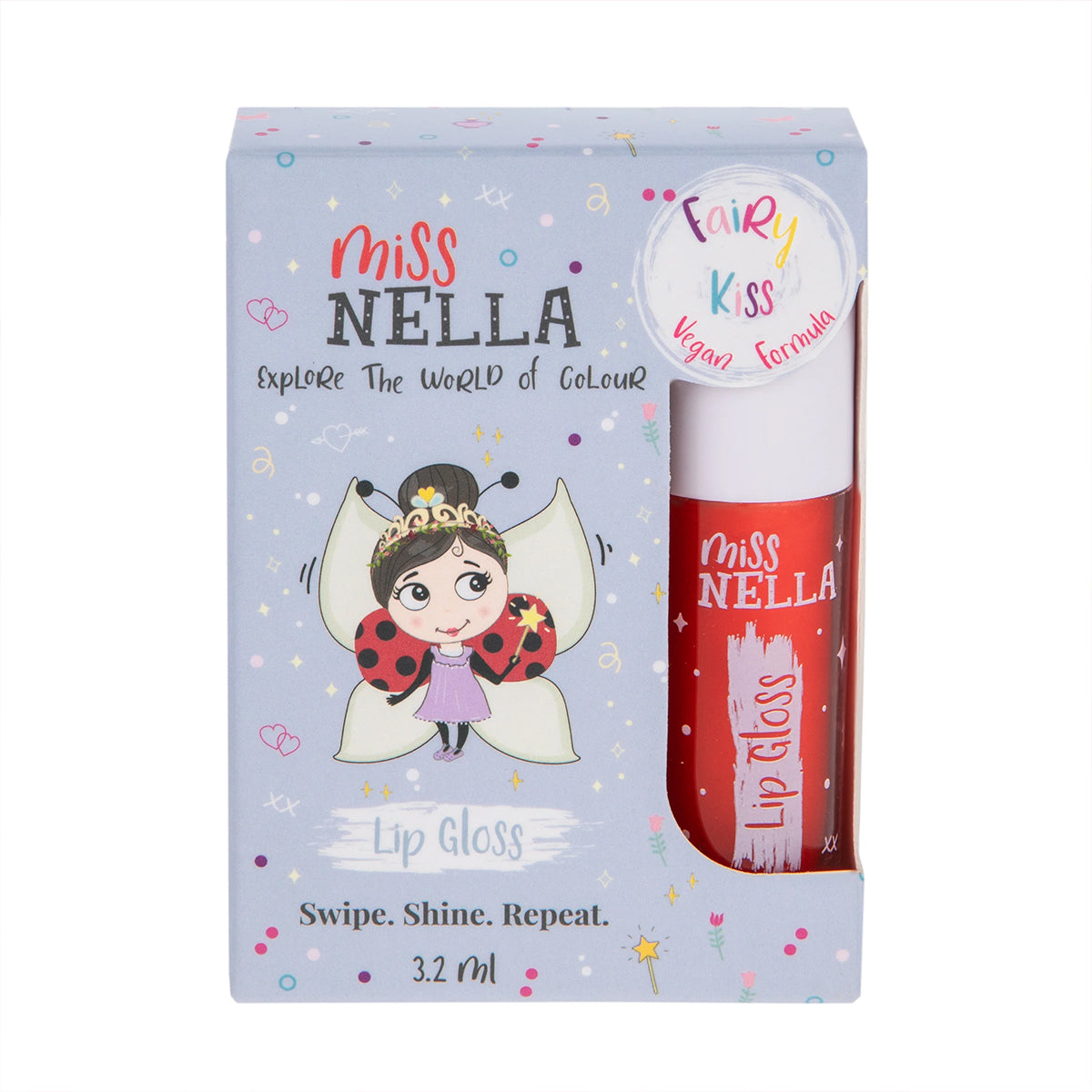 De lipgloss fairy kiss van Miss Nella mag niet ontbreken! Plakt niet, zorgt voor hydratatie, geeft glans en kleur. Vrij van chemicaliën dus geschikt voor kinderen. Verkrijgbaar in verschillende kleuren. VanZus