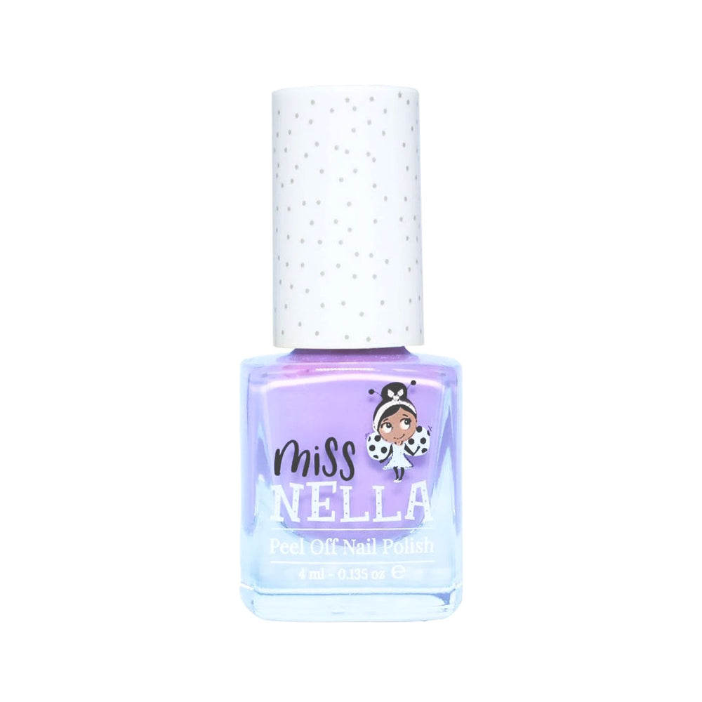 Laat de nageltjes van jouw kindje shinen met de nagellak bubble gum van het merk Miss Nella. De peel off nagellak is speciaal ontworpen voor kinderen en is vrij van chemicaliën. In verschillende kleuren. VanZus